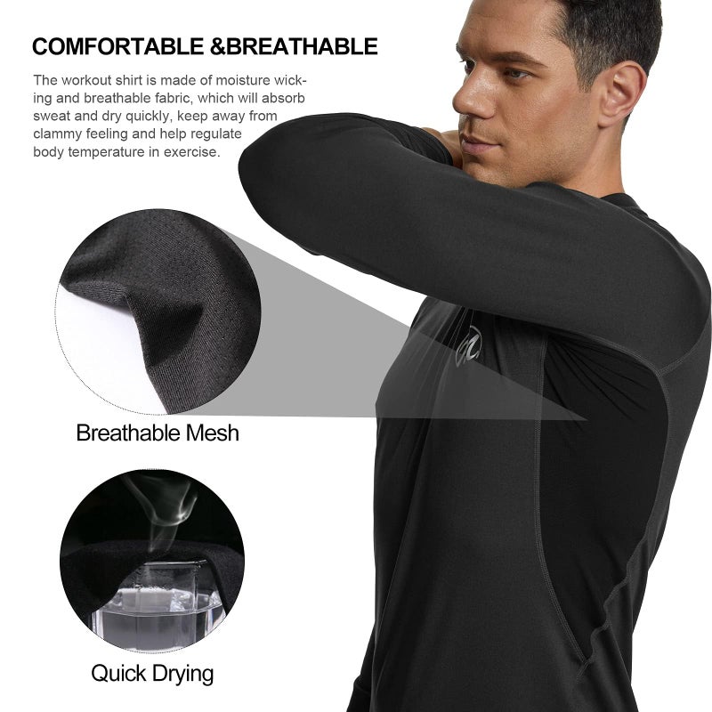 MEETWEE Thermal Underwear for Men, Winter Base Layer Set Tops & Long Johns Winter Ski Cold Weather Gear for Heat Retention - Image 5